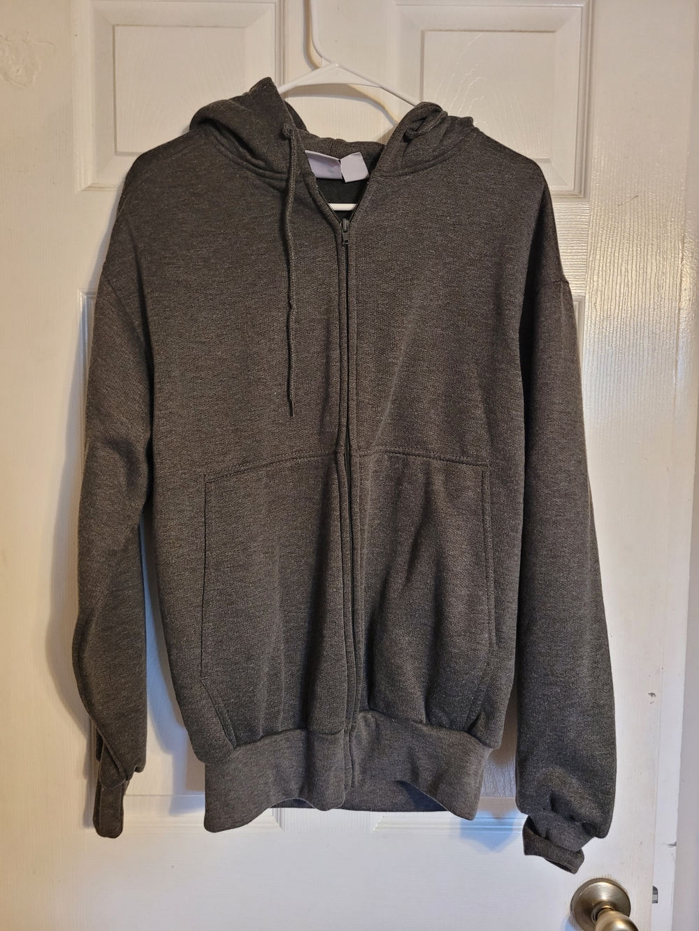 Men's Full-Zip Hooded Sweatshirt - Dark Charcoal